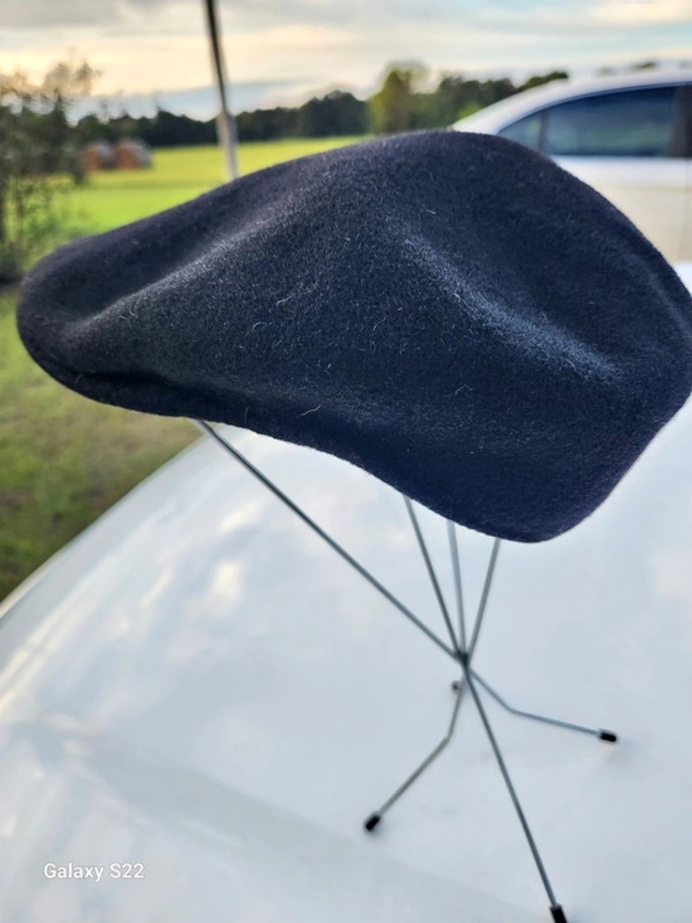 Kangol 100% Wool Black Cap/Hat